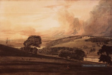 Lare aquarelle paysage Thomas Girtin Peinture à l'huile